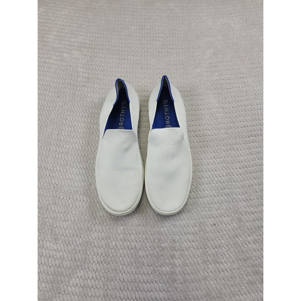 Rothys Shoes Womens Size 11 The Original Slip-On Sneakers Shoes White Stretch